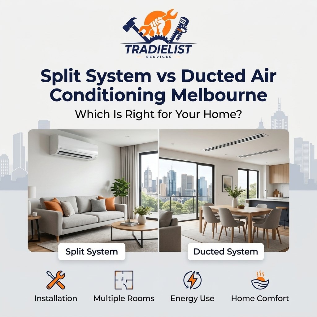 Split System vs Ducted Air Conditioning Melbourne
